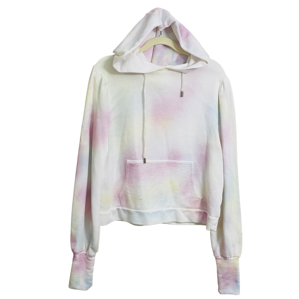 LoveShackFancy Lissete Pullover Hoodie in Neon Pastel Tie Dye Size‎ Small - Picture 4 of 11